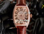 Swiss Replica Franck Muller Master of Complications Full Diamond Rose Gold Watch 
